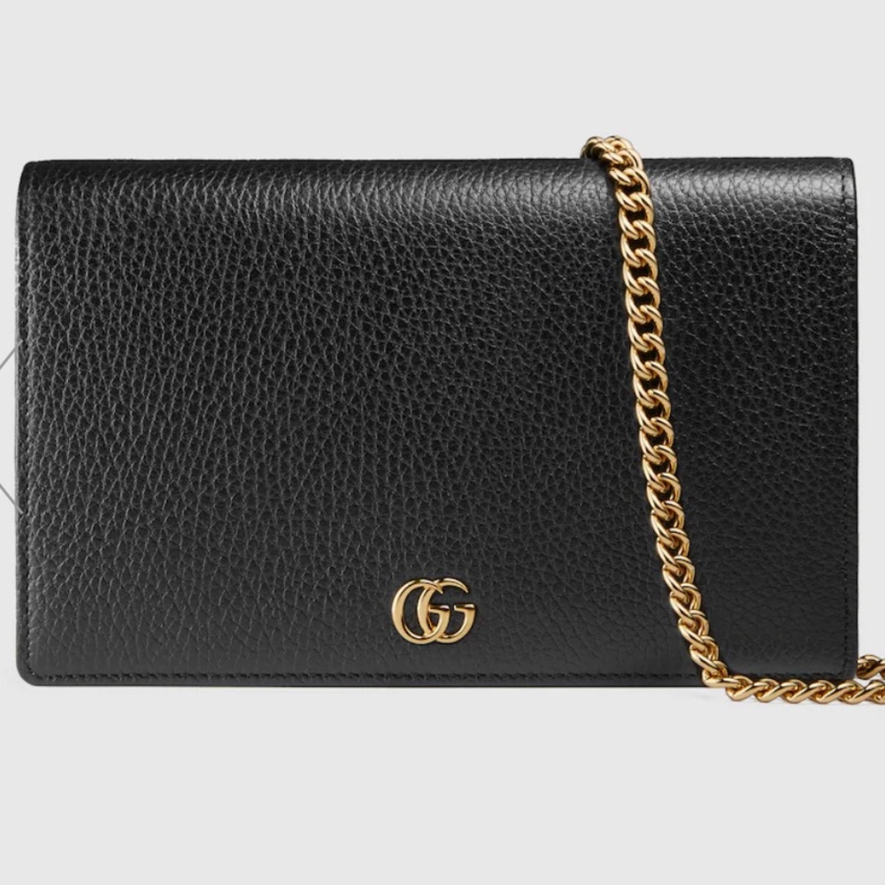 Gucci GG Marmont leather mini chain bag 🐈‍⬛